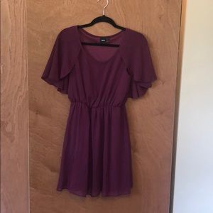 ASOS Cape Back Dress in Plum